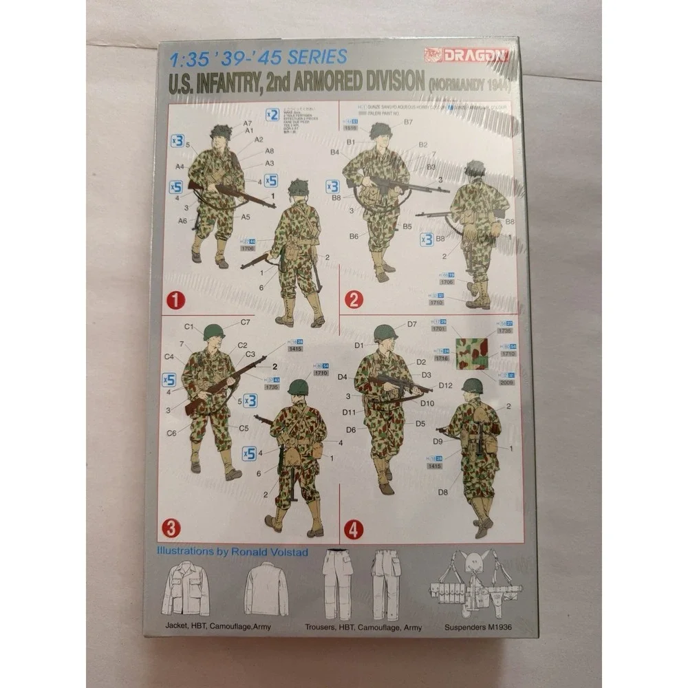 Dragon 6120 1:35 US Infantry 2nd Armored Division Normandy 1944 Model Kit